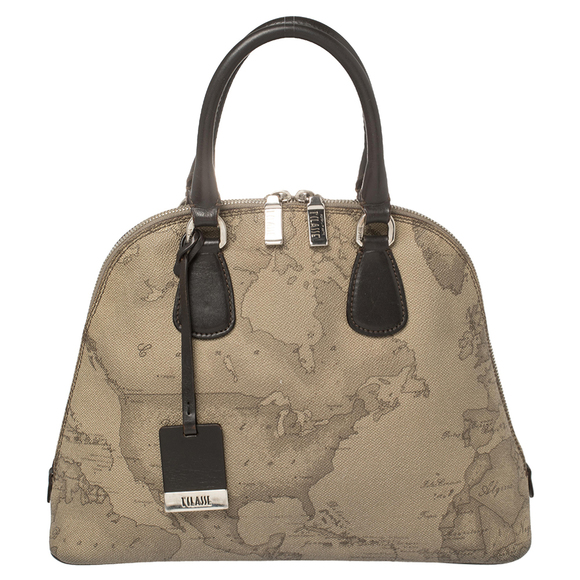 Alviero Martini Prima Classe Geo Classic Mochila De Un Hombro Natural